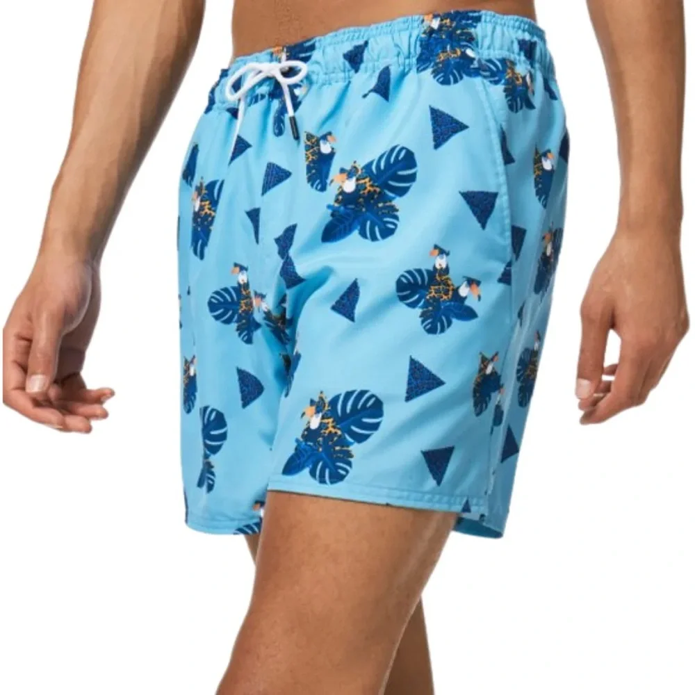 Oakley NWT MENS Toucan Tropics 16” Beach Shorts Blue Active Swim MENS Large